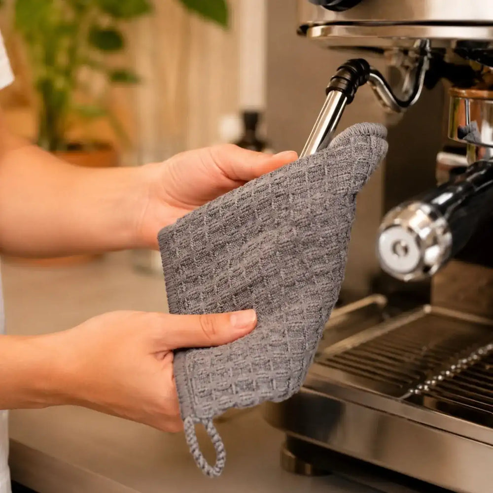 Barista Tuch Mikrofaser – Saugstark & Fusselfrei für Siebträger