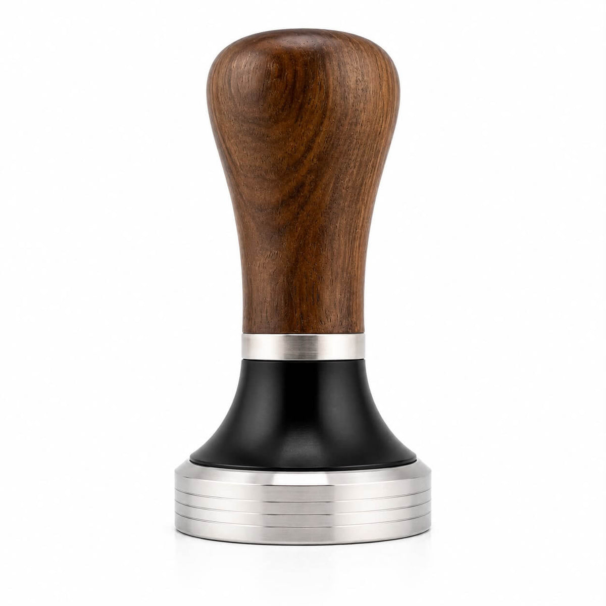 Tamper aus Edelstahl mit Holzgriff 51 / 53 / 58 mm