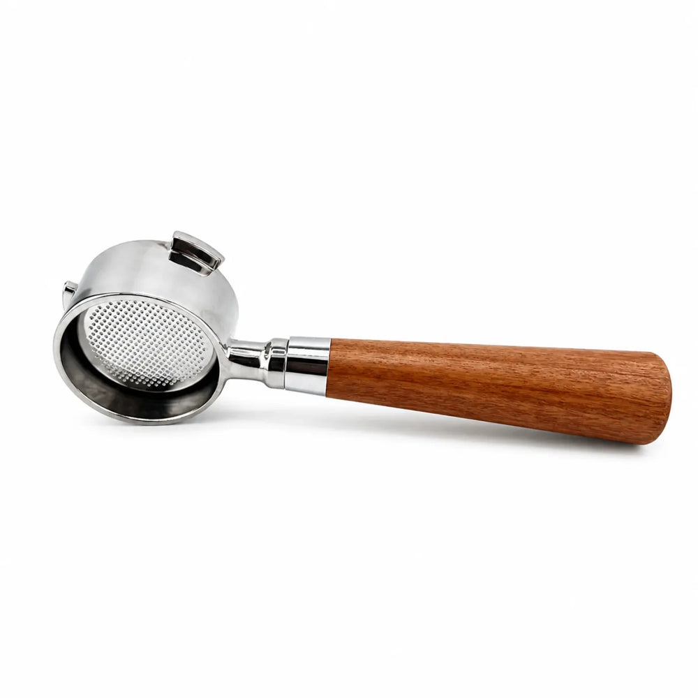 Bodenloser Siebträger für DeLonghi Dedica – Holzgriff 51mm Espresso Portafilter