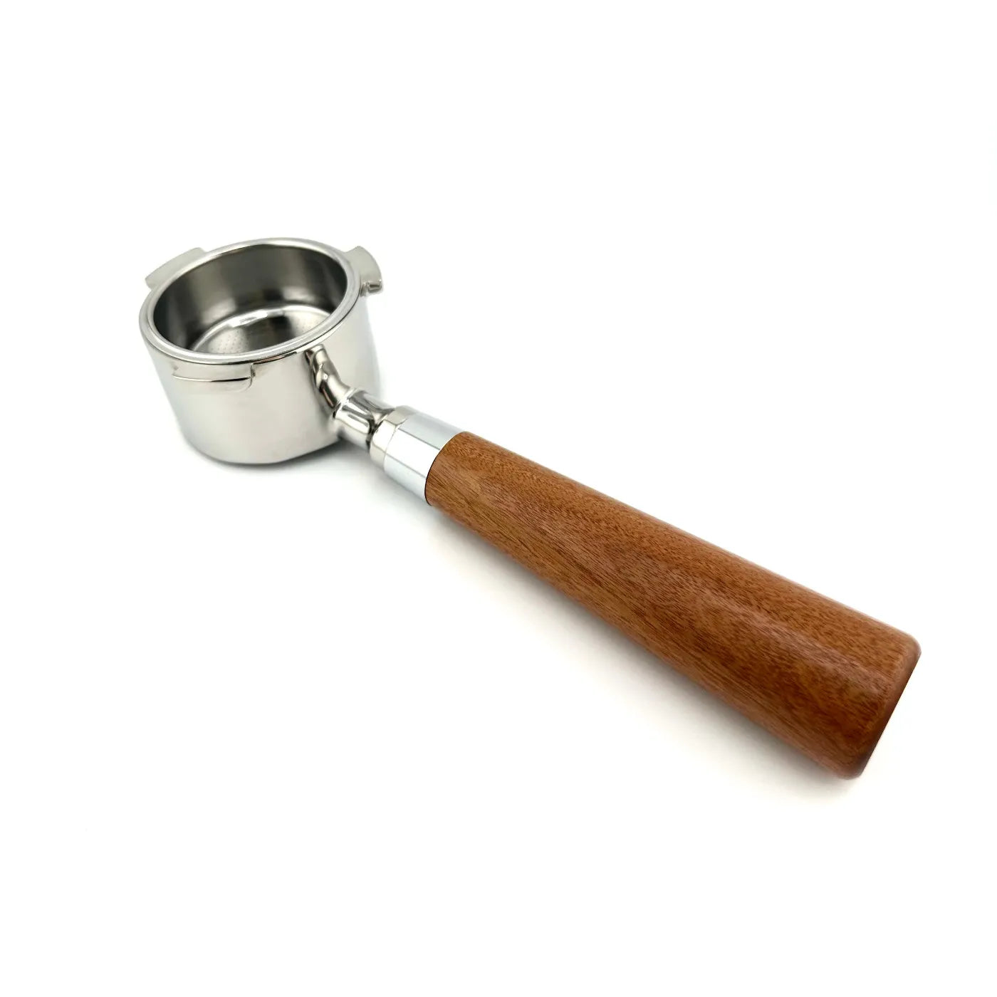 Bodenloser Siebträger für DeLonghi Dedica – Holzgriff 51mm Espresso Portafilter