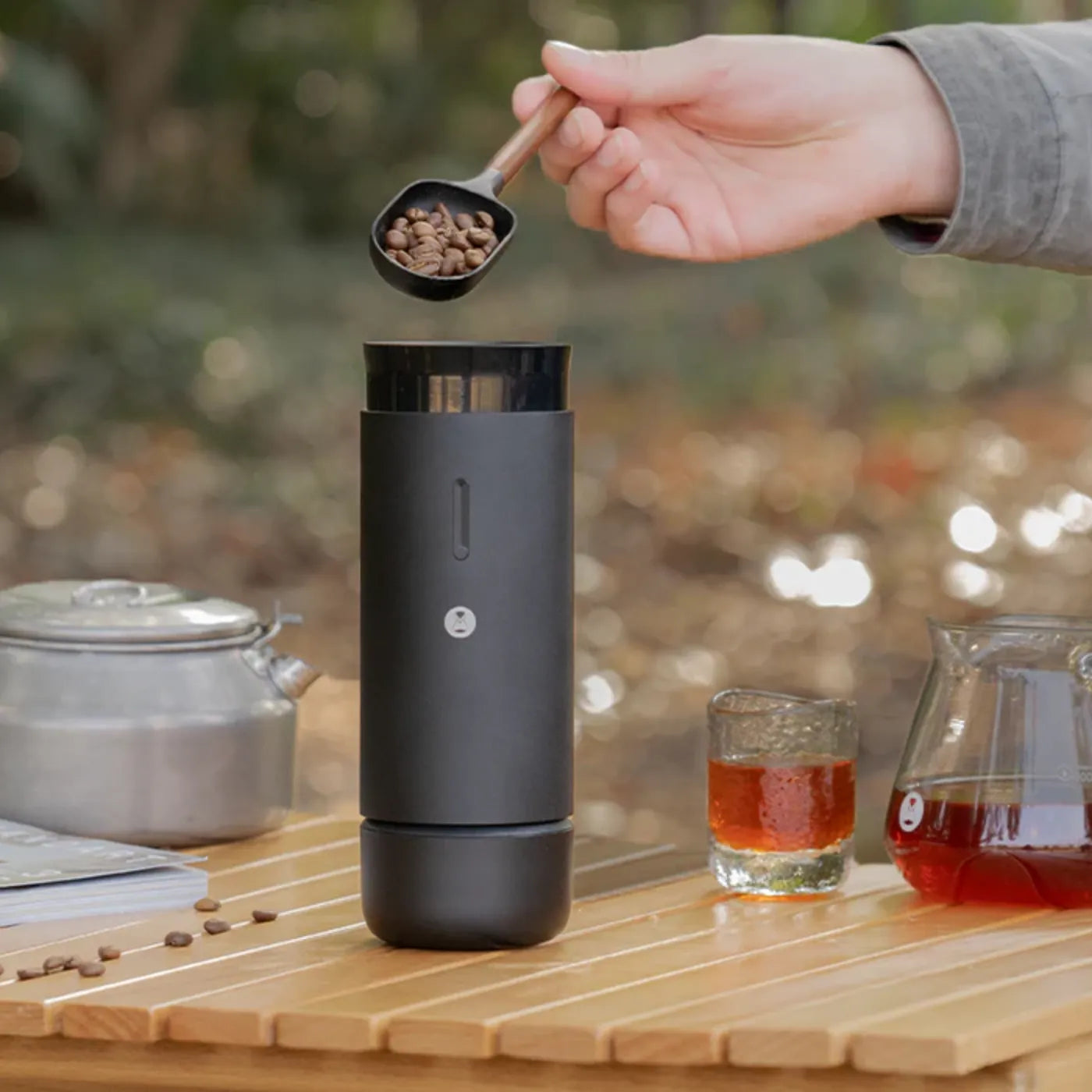 TIMEMORE Whirly 01S – Portable Akku-Kaffeemühle für Espresso & Filterkaffee