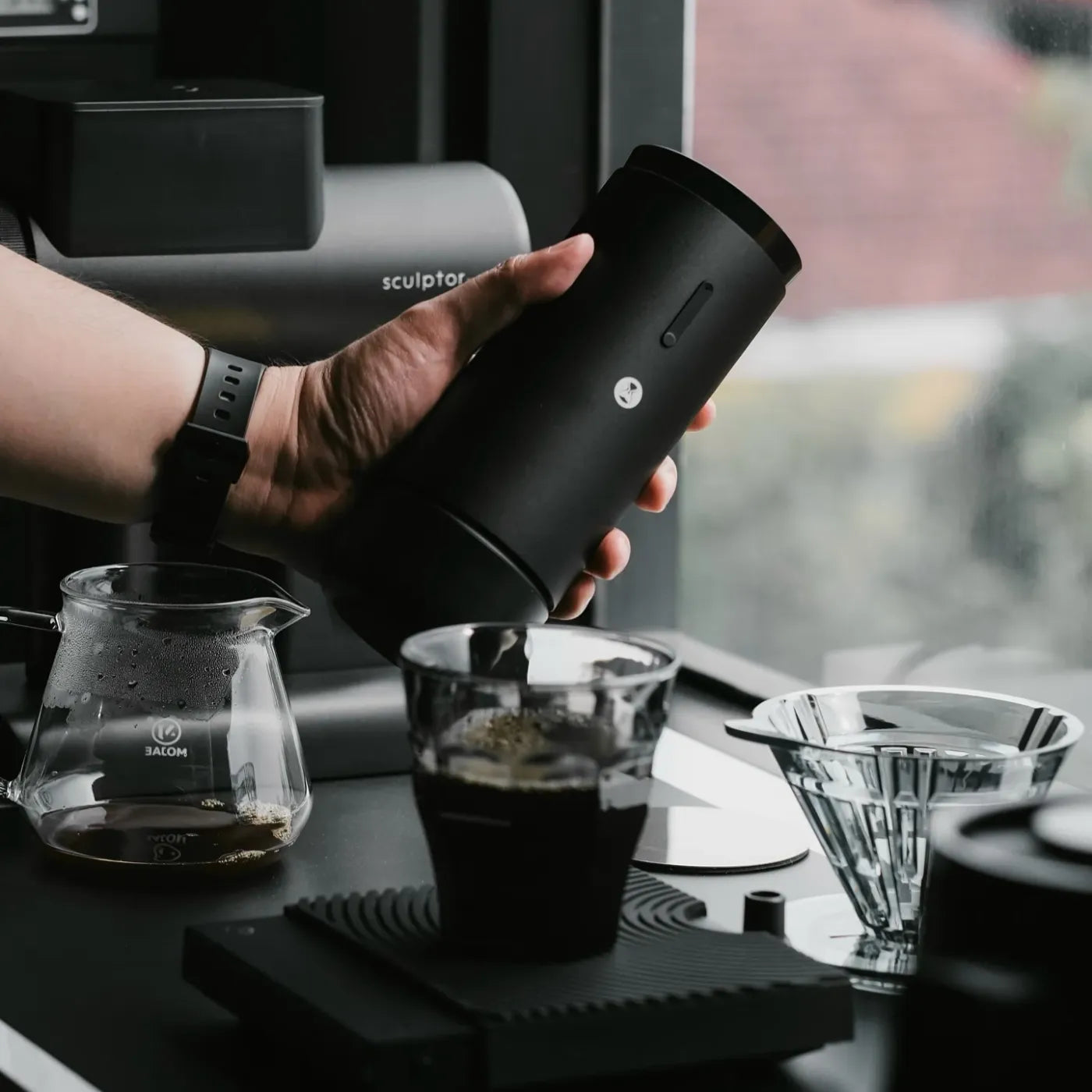 TIMEMORE Whirly 01S – Portable Akku-Kaffeemühle für Espresso & Filterkaffee