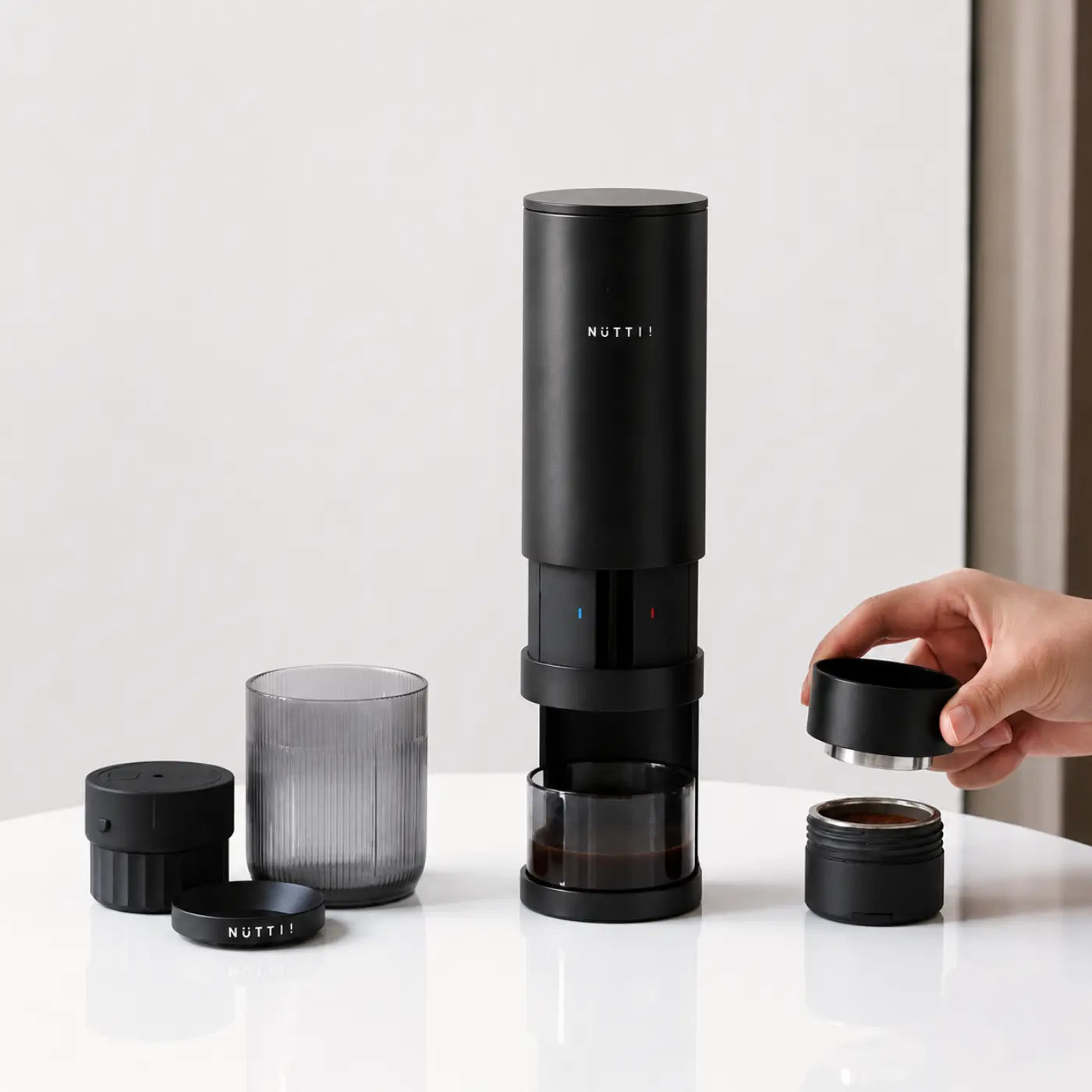 TIMEMORE × NÜTTI Portable Elektrische Espressomaschine mit OLED-Display & 7500 mAh Akku
