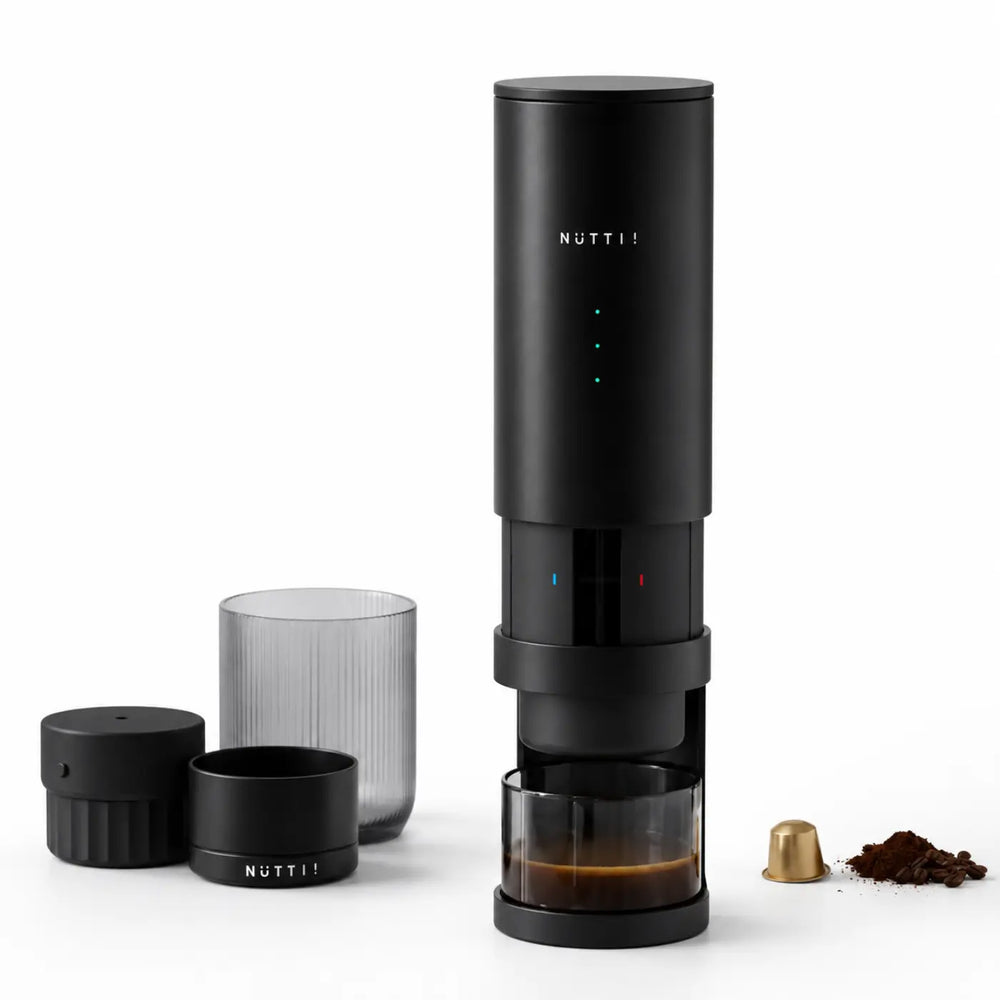 TIMEMORE × NÜTTI Portable Elektrische Espressomaschine mit OLED-Display & 7500 mAh Akku