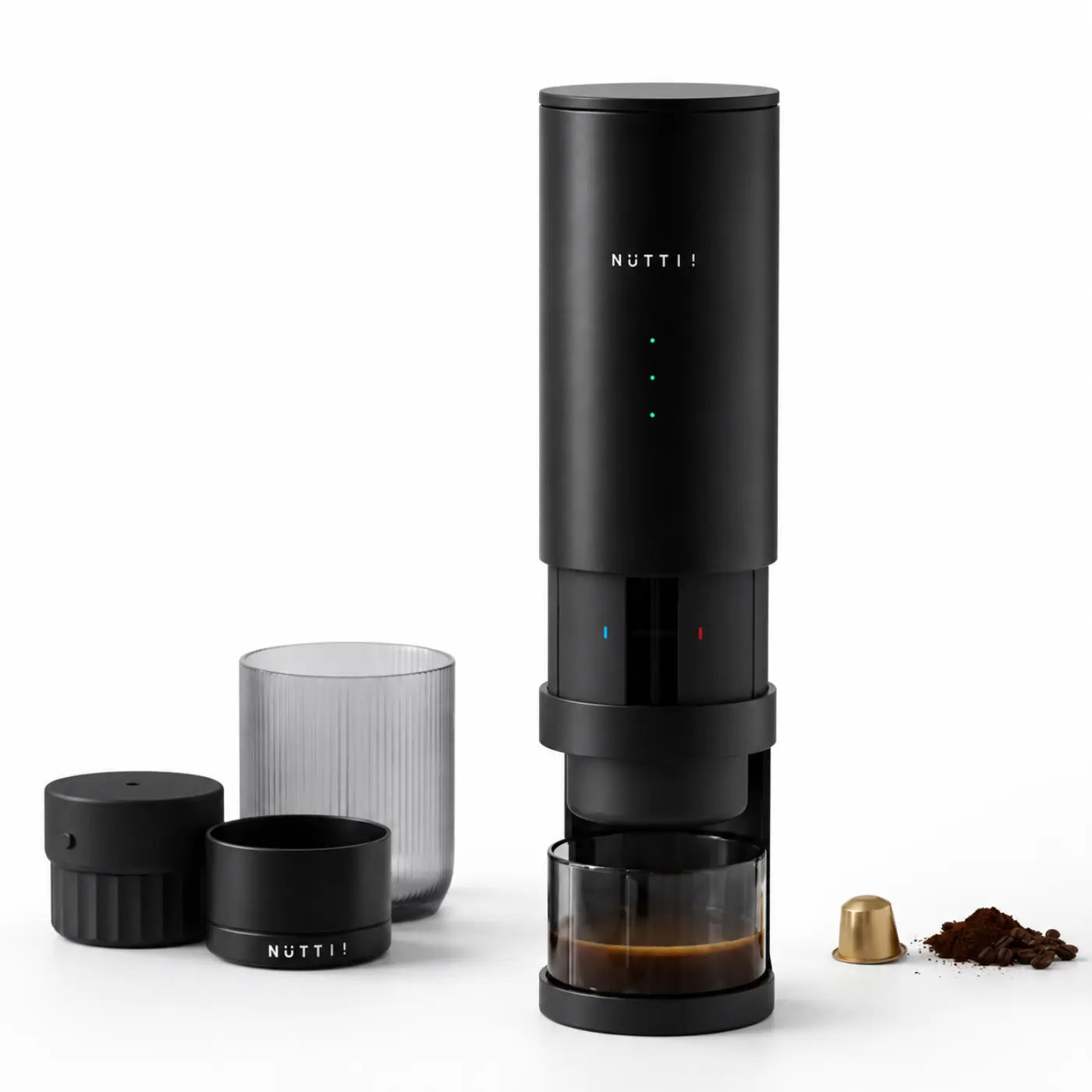 TIMEMORE × NÜTTI Portable Elektrische Espressomaschine mit OLED-Display & 7500 mAh Akku